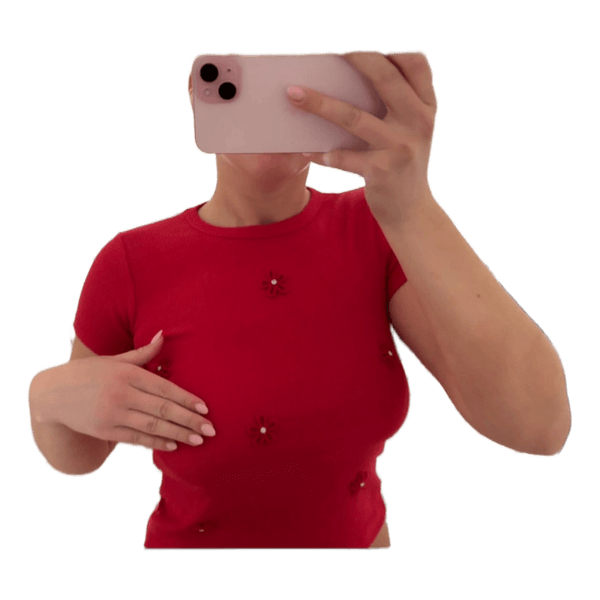Rød t-shirt