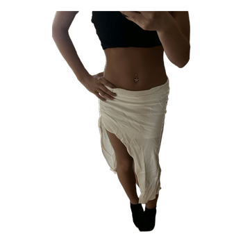 white skirt