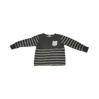 Striped long sleeve top