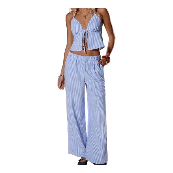 Blue striped co-ord set