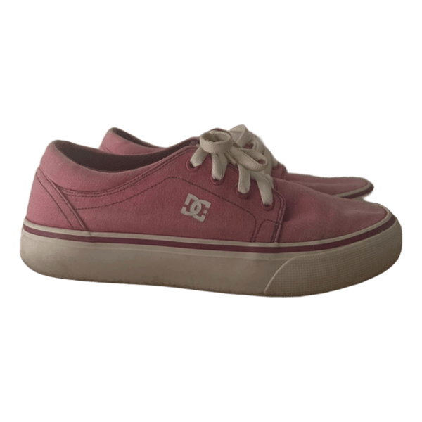 Pink canvas sneakers