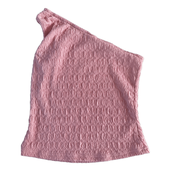 Pink one-shoulder top
