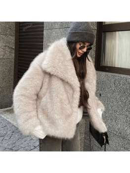 Faux fur jacket