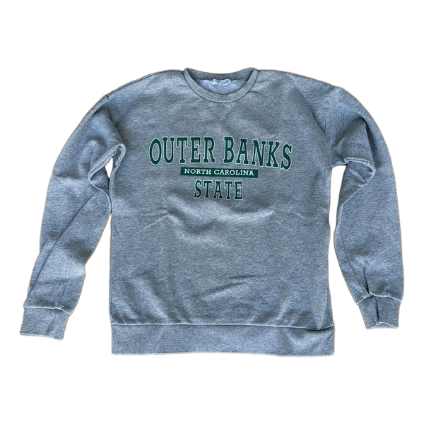 Grå sweatshirt med print