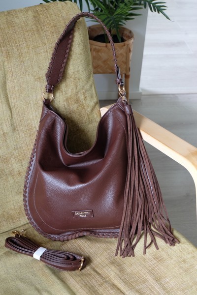 Gallantry Paris brown hobo bag