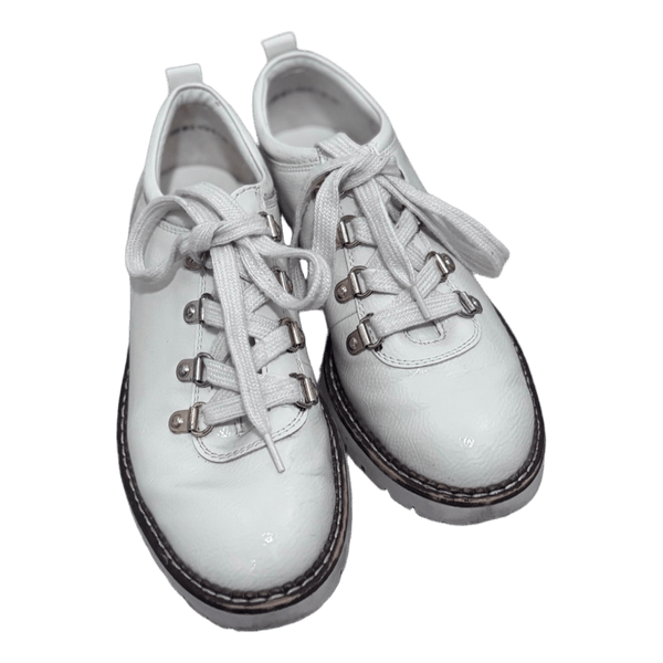 White low top boots