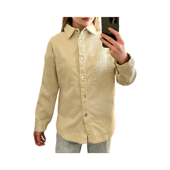 Beige kauluspaita/paitatakki