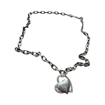 Hopeanvärinen kaulakoru / riipus