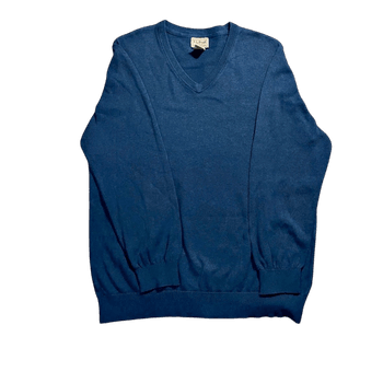 L.L.Bean sininen V-neck neule