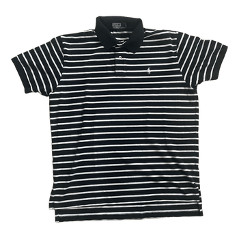 Black striped Raulph Lauren polo shirt