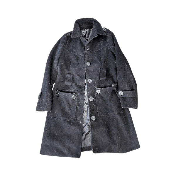 Black wool coat