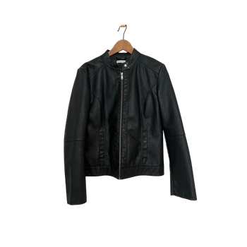 Faux leather jacket