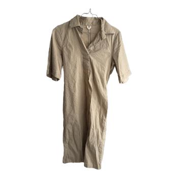 Beige kjole i hør