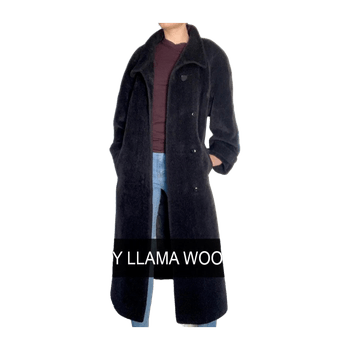 
Piacenza italy 88% baby lllama luxurious winter coat elegant fur furry teddy