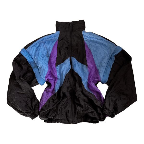 Colorblock zip windbreaker jacket