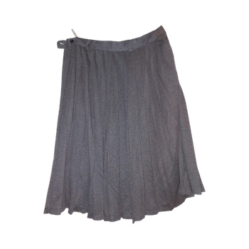 Grey pleated skirt