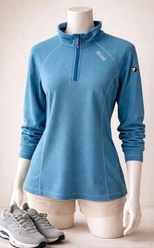 Blue fleece sweater