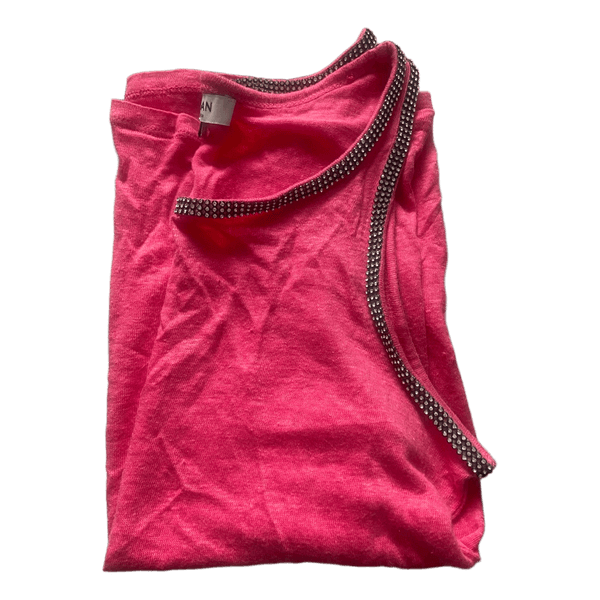 Pink linen tank top