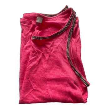 Pink linen tank top