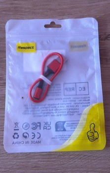 Red mobile phone cable