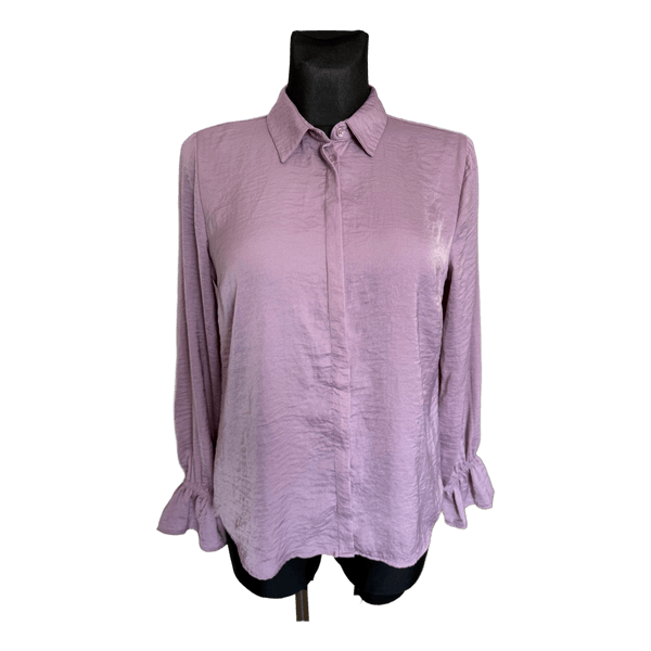 Amisu purple textured blouse