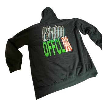 Black BHM graphic hoodie