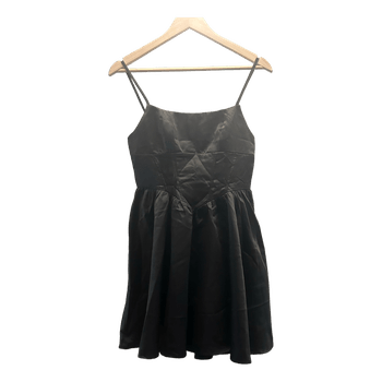 Black mini dress