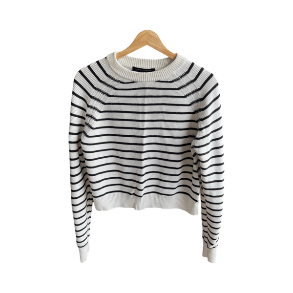 Striped knit sweater
