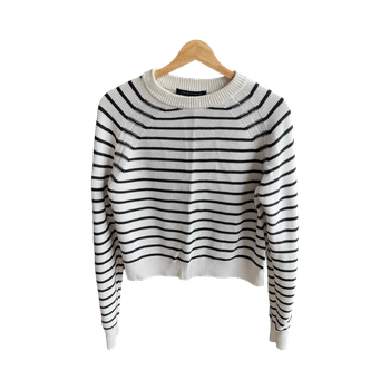 Striped knit sweater