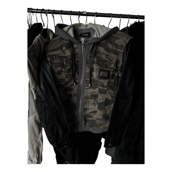 Y2k Camo denim jacket