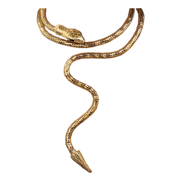 Gold snake necklace