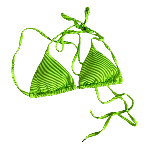 Neonvihreä bikinin yläosa