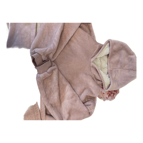 Pink fleece hoodie