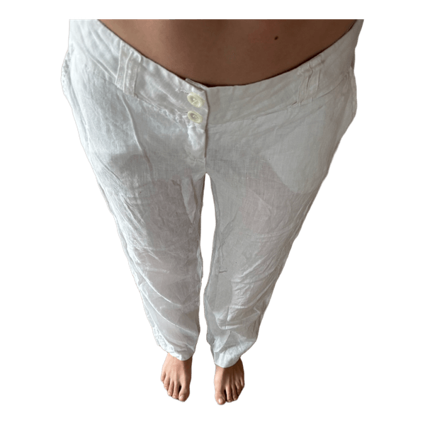 Daniel Hechter 100% Linen Trousers – White – EU 38