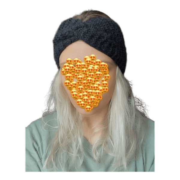 Juoda megzta galvajuostė