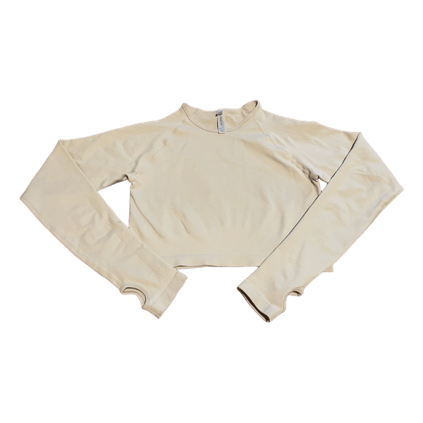 Lindex beige cropped top