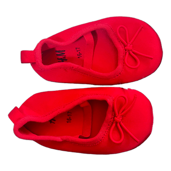 Red baby ballet flats