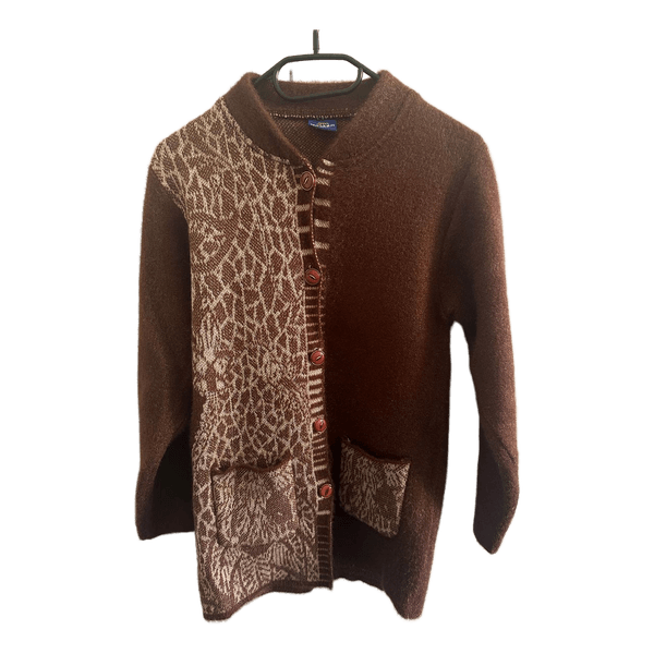 Vintage brun cardigan