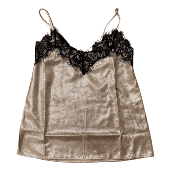 Beige camisole with lace