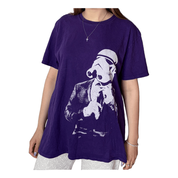 Purple Stormtrooper graphic t-shirt