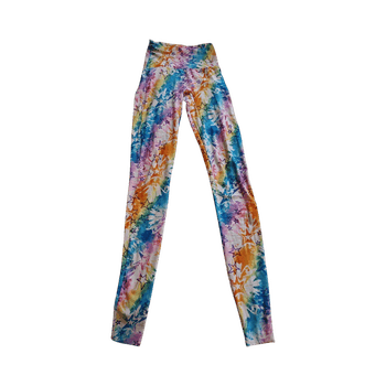 Moniväriset jooga trikoo-leggings