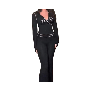 Musta vetoketjullinen huppari L