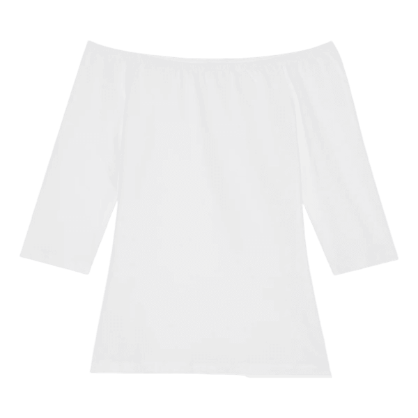3/4 ærmet off shoulder trøje