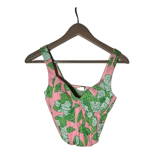 Floral corset top
