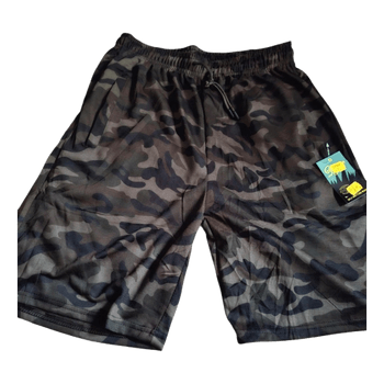 Maastokuvioiset shortsit