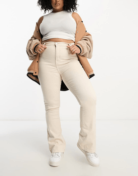 High waisted wide leg jeans