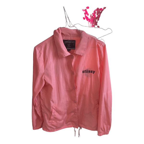 Lyserød Stüssy jakke