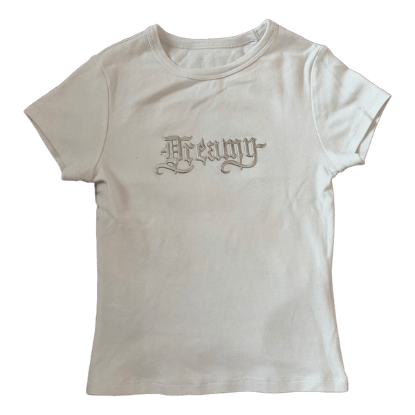 White Dreamy graphic t-shirt