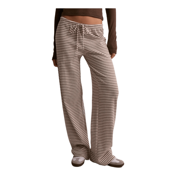 Striped wide-leg chill trousers