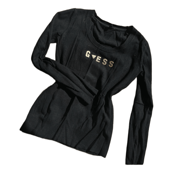 Black long-sleeved top